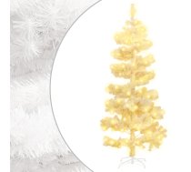 Mākslīgā Ziemassvētku Egle Podā, Spirālveida, Balta, 150 Cm Vidaxl 8720287021230