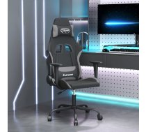 Masāžas Datorspēļu Krēsls, Melns Un Gaiši Pelēks Audums Vidaxl 8720287144113