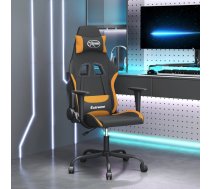 Masāžas Datorspēļu Krēsls, Melns Un Oranžs Audums Vidaxl 8720287144151
