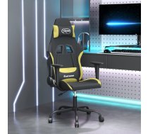 Masāžas Datorspēļu Krēsls, Melns Un Gaiši Zaļš Audums Vidaxl 8720287144168
