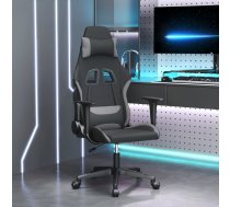 Masāžas Datorspēļu Krēsls, Melns Un Gaiši Pelēks Audums Vidaxl 8720287144335