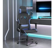 Masāžas Datorspēļu Krēsls, Melns Un Zils Audums Vidaxl 8720287144380