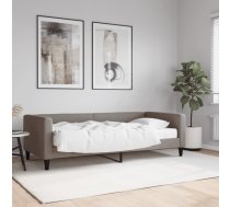 Dīvāngulta Ar Matraci, Pelēkbrūns Audums, 90X200 Cm Vidaxl 8720845459376
