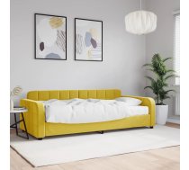 Dīvāngulta Ar Matraci, Dzeltens Samts, 90X200 Cm Vidaxl 8720845462840