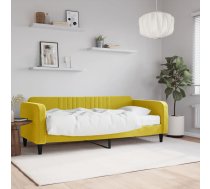 Dīvāngulta Ar Matraci, Dzeltens Samts, 90X200 Cm Vidaxl 8720845464189