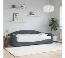 Dīvāngulta Ar Matraci, Tumši Pelēks Audums, 90X200 Cm Vidaxl 8720845466527