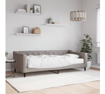 Dīvāngulta Ar Matraci, Pelēkbrūns Audums, 90X200 Cm Vidaxl 8720845467852