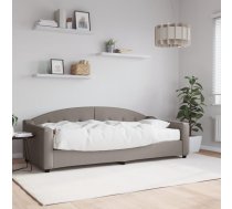 Dīvāngulta Ar Matraci, Pelēkbrūns Audums, 90X200 Cm Vidaxl 8720845468897