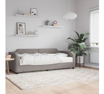 Dīvāngulta Ar Matraci, Pelēkbrūns Audums, 90X200 Cm Vidaxl 8720845469931