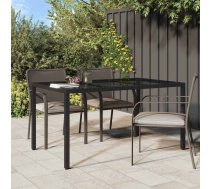 Dārza Galds Melna 150 X 90 X 75 Cm Poliratāns Vidaxl 8720845727468