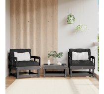 Dārza Krēsli, 2 Gab., Pelēki, Priedes Masīvkoks Vidaxl 8720845805937