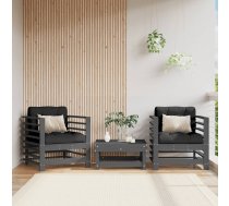 Dārza Krēsli, 2 Gab., Pelēki, Priedes Masīvkoks Vidaxl 8720845807191