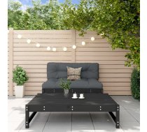 2-Daļīgs Dārza Atpūtas Mēbeļu Komplekts, Melns Priedes Koks Vidaxl 8720845807702