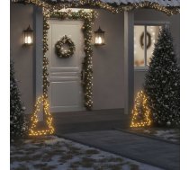 Ziemassvētku Gaismas Dekors, Egles Forma, 80 Led, 60 Cm Vidaxl 8721012118270