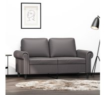 Divvietīgs Dīvāns, Pelēks, 120 Cm, Mākslīgā Āda Vidaxl 8721012135864