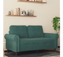 Divvietīgs Dīvāns, Tumši Zaļš, 120 Cm, Samts Vidaxl 8721012136069