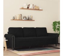 Trīsvietīgs Dīvāns, Melns, 180 Cm, Samts Vidaxl 8721012136298
