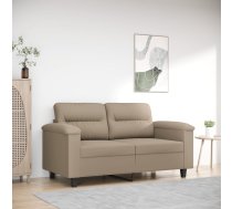 Divvietīgs Dīvāns, 120 Cm, Pelēkbrūns Mikrošķiedras Audums Vidaxl 8721012136403