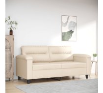 Divvietīgs Dīvāns, 140 Cm, Bēšs Mikrošķiedras Audums Vidaxl 8721012136519