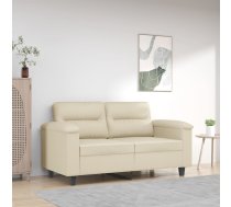Divvietīgs Dīvāns, Krēmkrāsas, 120 Cm, Mākslīgā Āda Vidaxl 8721012136649