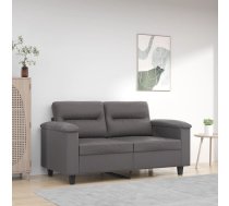 Divvietīgs Dīvāns, Pelēks, 120 Cm, Mākslīgā Āda Vidaxl 8721012136656