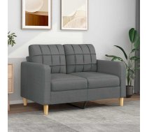 Divvietīgs Dīvāns, Tumši Pelēks Audums, 120 Cm Vidaxl 8721012138100