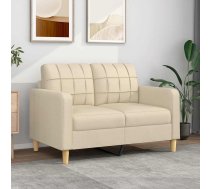 Divvietīgs Dīvāns, Krēmkrāsas Audums, 120 Cm Vidaxl 8721012138117