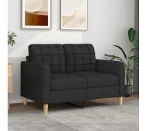 Divvietīgs Dīvāns, Melns Audums, 120 Cm Vidaxl 8721012138131