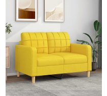 Divvietīgs Dīvāns, Gaiši Dzeltens Audums, 120 Cm Vidaxl 8721012138148
