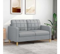 Divvietīgs Dīvāns, Tumši Pelēks Audums, 140 Cm Vidaxl 8721012138179