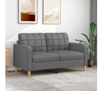 Divvietīgs Dīvāns, Tumši Pelēks Audums, 140 Cm Vidaxl 8721012138186