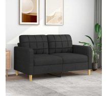 Divvietīgs Dīvāns, Melns Audums, 140 Cm Vidaxl 8721012138216