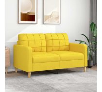 Divvietīgs Dīvāns, Gaiši Dzeltens Audums, 140 Cm Vidaxl 8721012138223