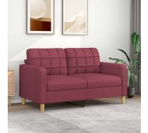 Divvietīgs Dīvāns, Vīnsarkans Audums, 140 Cm Vidaxl 8721012138230