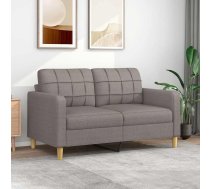 Divvietīgs Dīvāns, Pelēkbrūns Audums, 140 Cm Vidaxl 8721012138247