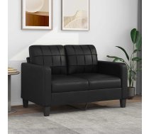 Divvietīgs Dīvāns, Melns, 120 Cm, Mākslīgā Āda Vidaxl 8721012138384