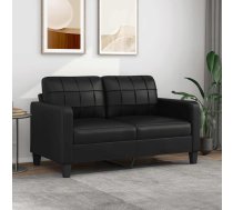 Divvietīgs Dīvāns, Melns, 140 Cm, Mākslīgā Āda Vidaxl 8721012138438