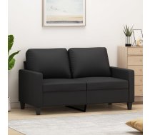 Divvietīgs Dīvāns, Melns, 120 Cm, Mākslīgā Āda Vidaxl 8721012138582