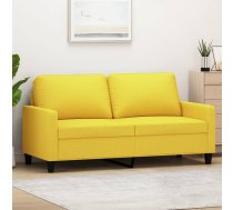 Divvietīgs Dīvāns, Gaiši Dzeltens Audums, 140 Cm Vidaxl 8721012138940