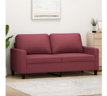 Divvietīgs Dīvāns, Vīnsarkans Audums, 140 Cm Vidaxl 8721012138957
