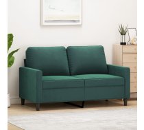 Divvietīgs Dīvāns, Tumši Zaļš, 120 Cm, Samts Vidaxl 8721012139176