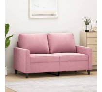 Divvietīgs Dīvāns, Rozā, 120 Cm, Samts Vidaxl 8721012139183