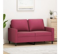 Divvietīgs Dīvāns, Vīnsarkans, 120 Cm, Samts Vidaxl 8721012139190
