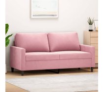 Divvietīgs Dīvāns, Rozā, 140 Cm, Samts Vidaxl 8721012139282