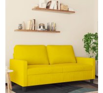 Divvietīgs Dīvāns, Dzeltens, 140 Cm, Samts Vidaxl 8721012139312