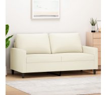 Divvietīgs Dīvāns, Krēmkrāsas, 140 Cm, Samts Vidaxl 8721012139336