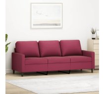 Trīsvietīgs Dīvāns, Vīnsarkans, 180 Cm, Samts Vidaxl 8721012139398