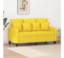 Divvietīgs Dīvāns, Gaiši Dzeltens Audums, 120 Cm Vidaxl 8721012139909
