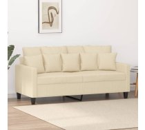 Divvietīgs Dīvāns, Krēmkrāsas Audums, 140 Cm Vidaxl 8721012139954