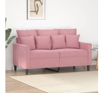 Divvietīgs Dīvāns, Rozā, 120 Cm, Samts Vidaxl 8721012140226